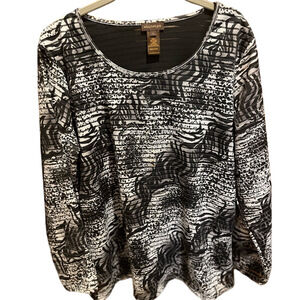 255. WOMENS MULTIPLES L DETAIL TOP